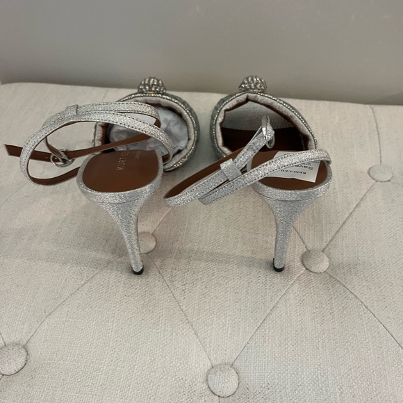 Kurt Geiger Silver Sandals with Textured Strap - Picture 3 of 5